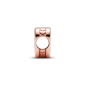 Alternative view of Charm Luméa Mạ Vàng Hồng 14K Trái Tim Khắc Chữ – Biểu Tượng Tình Yêu