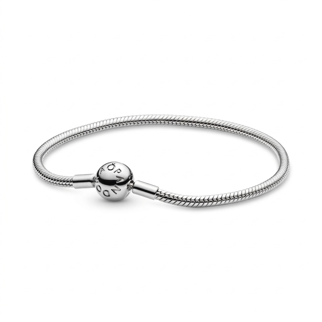 Vòng Bạc Luméa Moments Dây Mềm Khóa Tròn