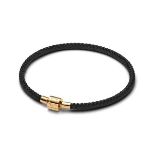 Vòng Tay Luméa Mạ Vàng 14K Dây Đen Ánh Kim - Vòng Tay Chiến Thắng