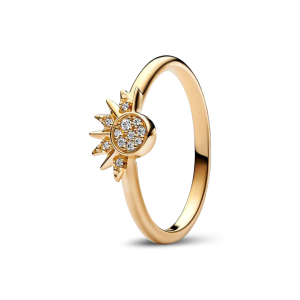 Nhẫn Luméa Moments Mạ Vàng 14k Mặt Trời Rực Rỡ