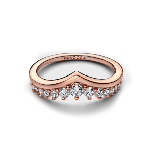 Alternative view of Nhẫn Luméa Timeless Mạ Vàng Hồng 14K Vương Miện Đính Đá