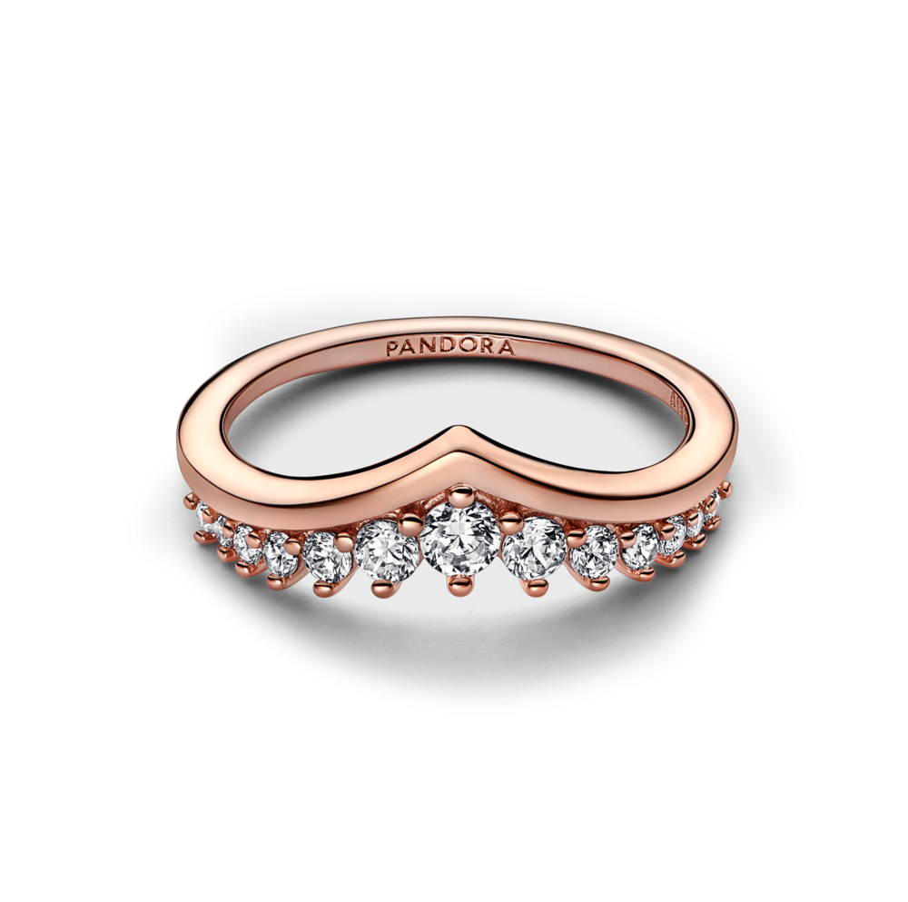 Nhẫn Luméa Timeless Mạ Vàng Hồng 14K Vương Miện Đính Đá - Ảnh 2
