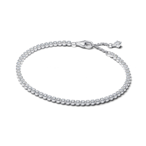 Vòng Tay Luméa Timeless Tennis Bạc Đính Đá Bản Nhỏ