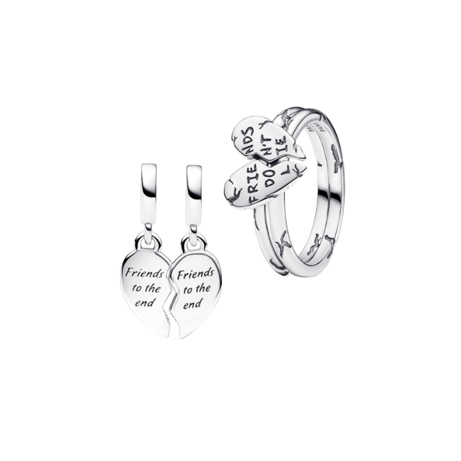 Charm Luméa Moments Bạc Hai Mảnh Ghép Hình Trái Tim - Ảnh 3