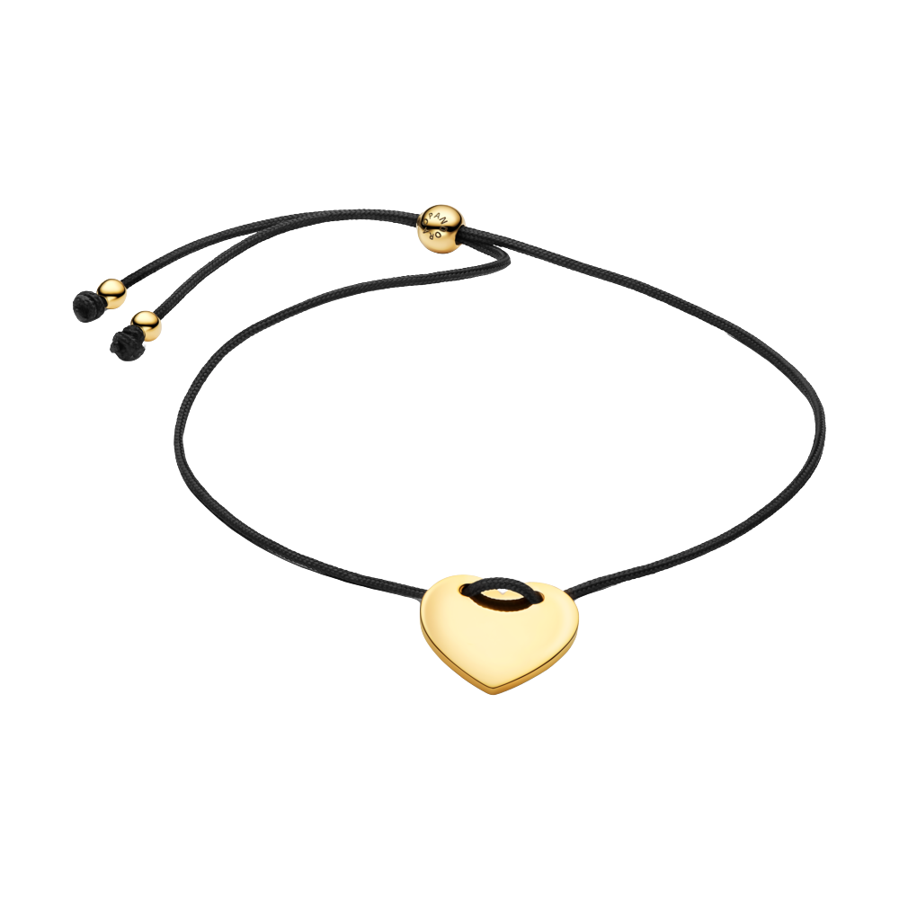 Vòng Tay Luméa Mạ Vàng 14K Trái Tim Khắc Thông Điệp - Vòng Tay Vĩnh Cửu