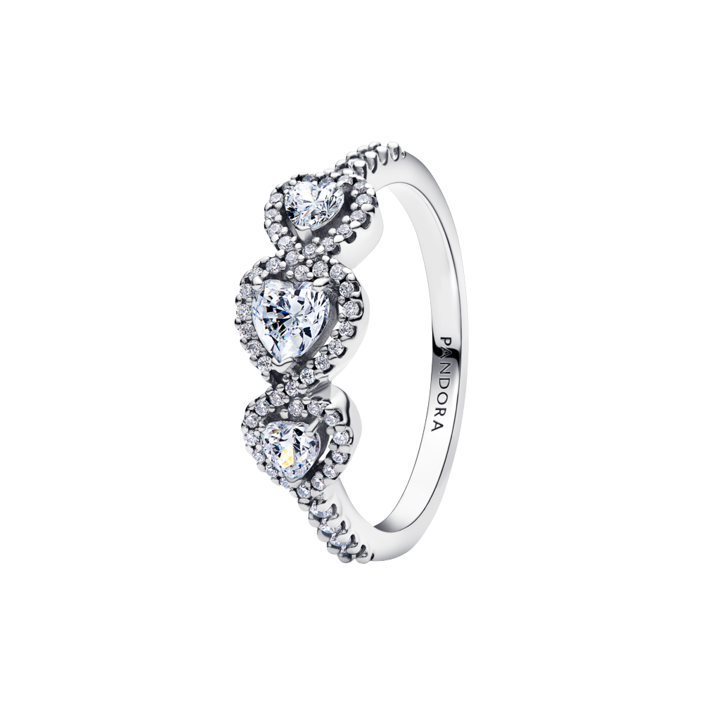 Nhẫn Luméa Timeless Bạc Trái Tim Gắn Kết