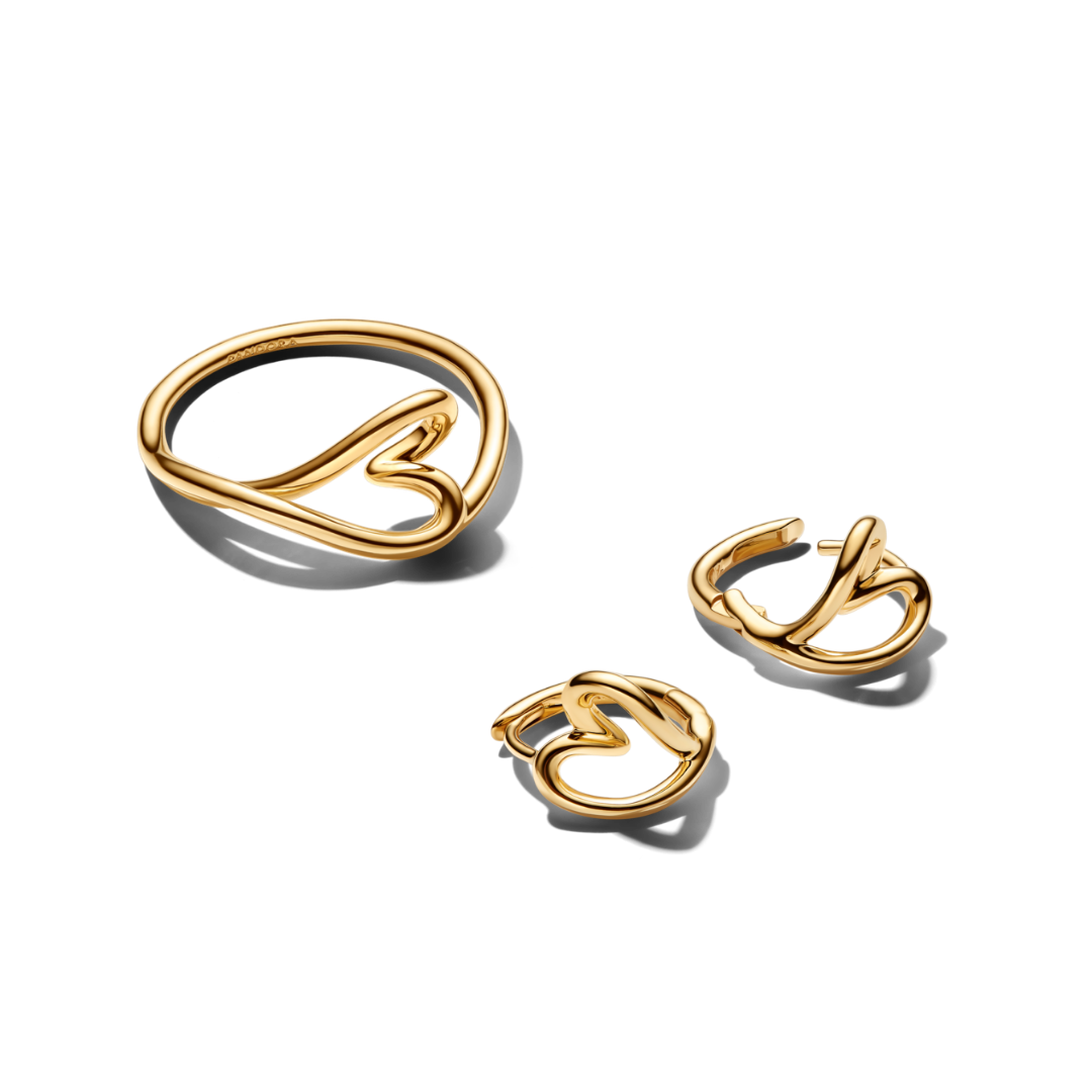 Bộ Trang Sức Hoa Tai & Nhẫn Luméa Mạ vàng 14K - Kiêu Hãnh
