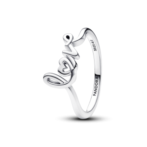 Nhẫn Bạc Luméa Moments Chữ Love