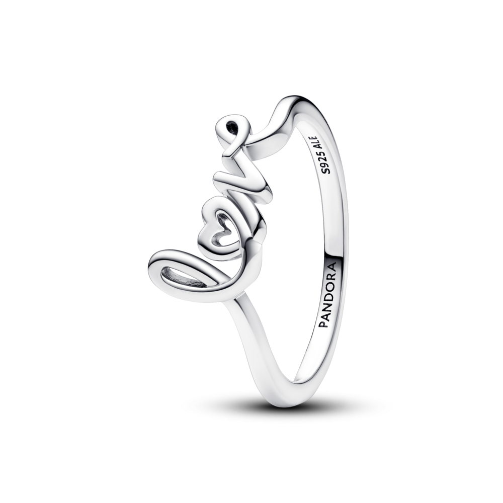 Nhẫn Bạc Luméa Moments Chữ Love