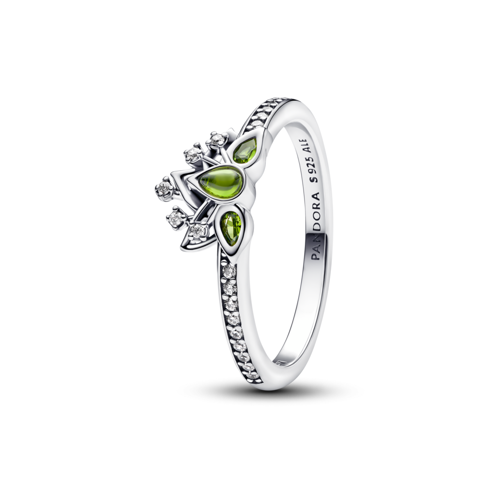 Nhẫn Luméa Disney Bạc Công Chúa Tiana Thiết Kế Vương Miện
