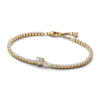 Vòng Tennis Luméa Mạ Vàng 14K Trái Tim Đính Đá