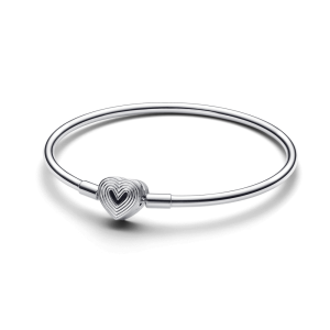 Vòng Kiềng Mạ Vàng 14K Khóa Trái Tim Đan Nhau