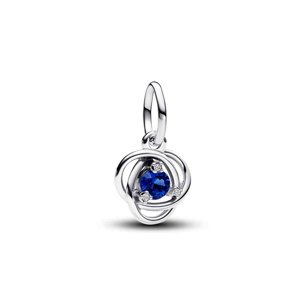 Charm Luméa Treo Đính Đá Xanh Dương Đậm Tháng 9