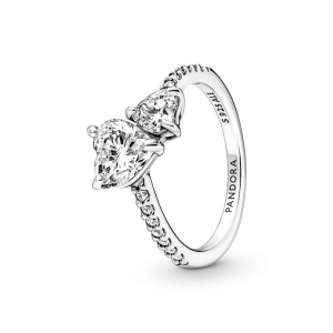 Nhẫn Bạc Luméa Timeless Trái Tim Đôi